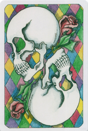 Back of the Tarot of the Dead / Tarot de los Muertos